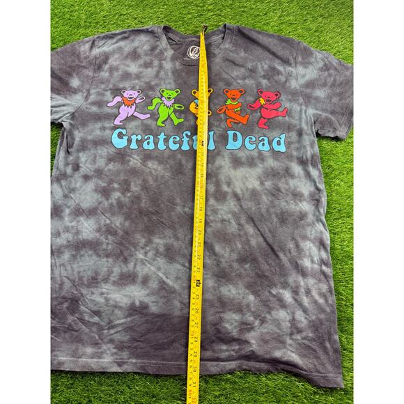 Grateful Dead Dancing Bears Tie Dye T Shirt 2XL Gray Vintage Band Tee - Picture 7 of 8